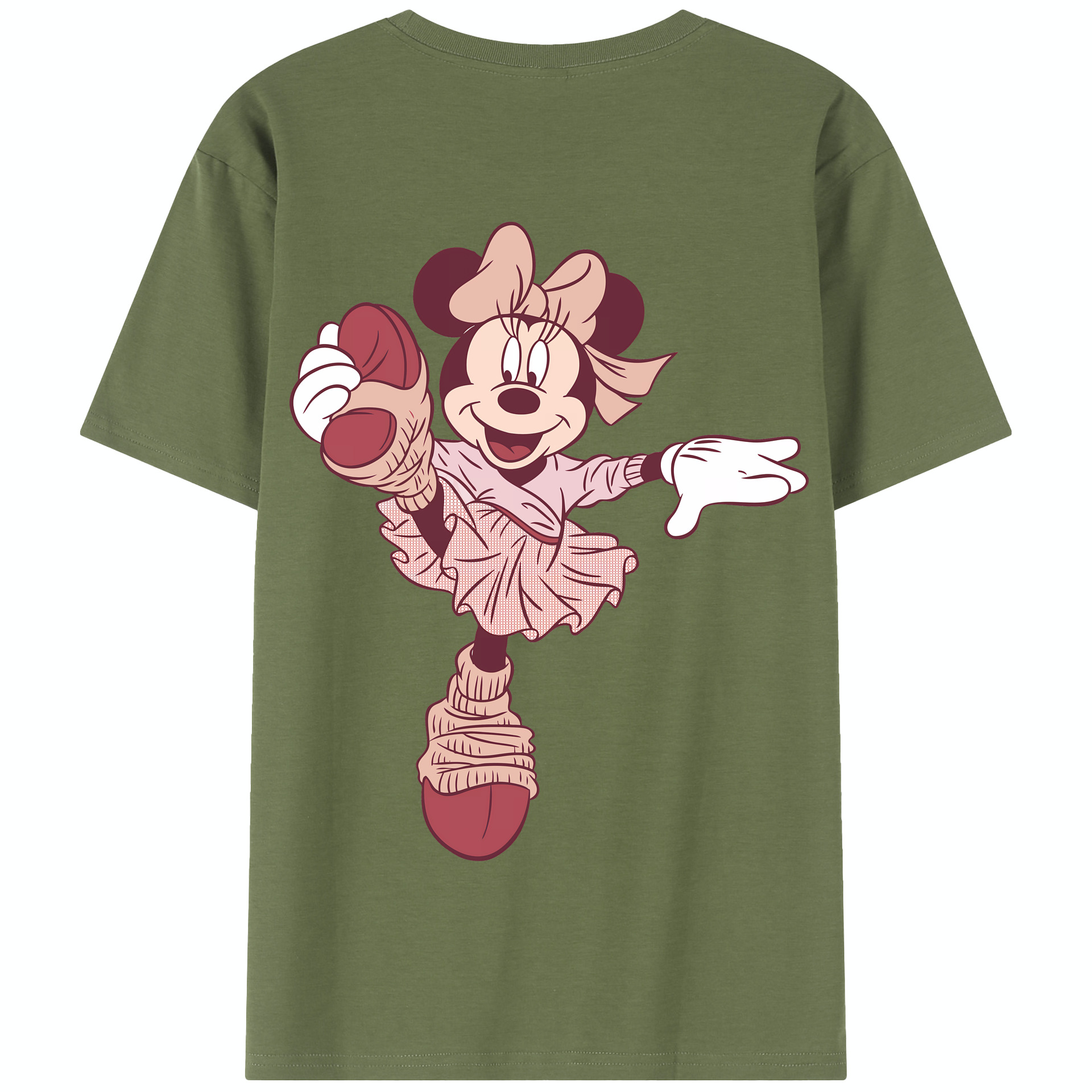 （画像用） ミッキーマウス Mickey Mouse 綿100％半袖Tシャツ（背面プリント）